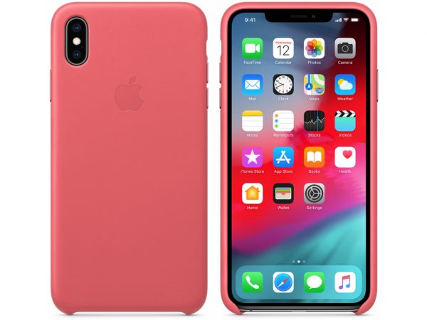 MTEX2ZM/A Apple Leather Case iPhone Xs Max Peony Pink