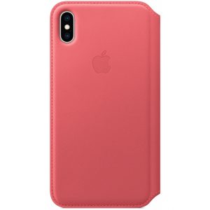 MRX62ZM/A Apple Leather Folio Case iPhone Xs Max Peony Pink