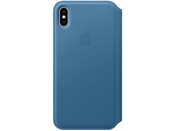 MRX52ZM/A Apple Leather Folio Case iPhone Xs Max Cape Cod Blue