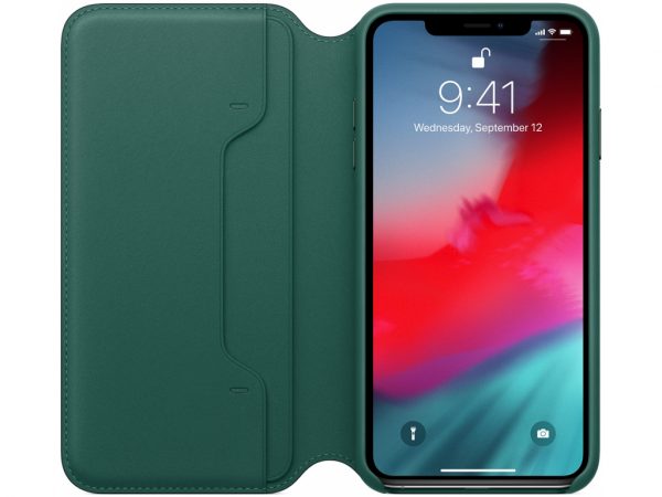 MRX42ZM/A Apple Leather Folio Case iPhone Xs Max Forest Green