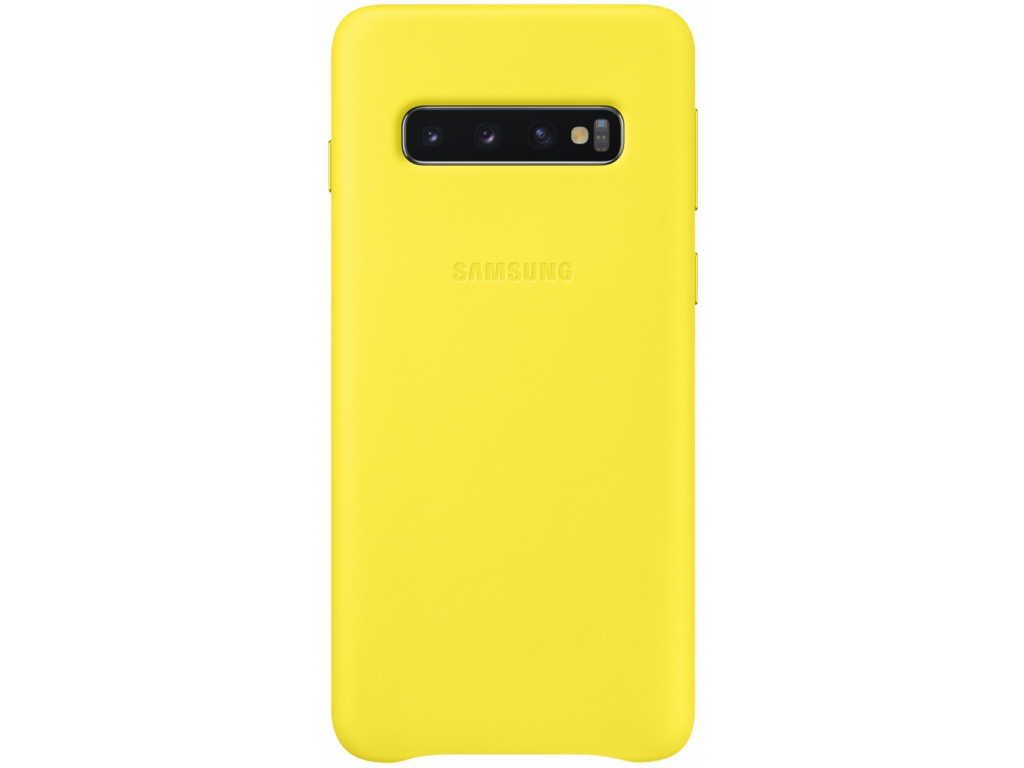 EF-VG973LYEGWW Samsung Leather Cover Galaxy S10 Yellow