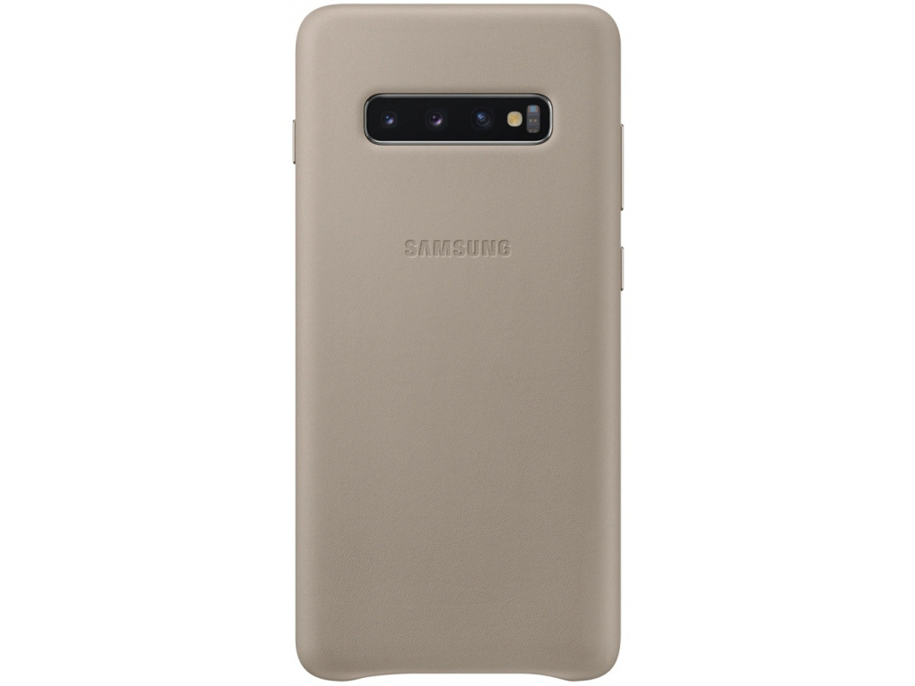 EF-VG975LJEGWW Samsung Leather Cover Galaxy S10+ Grey