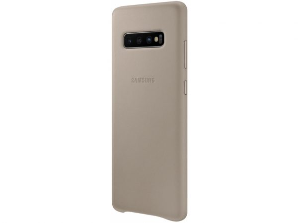 EF-VG975LJEGWW Samsung Leather Cover Galaxy S10+ Grey