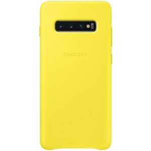 EF-VG975LYEGWW Samsung Leather Cover Galaxy S10+ Yellow