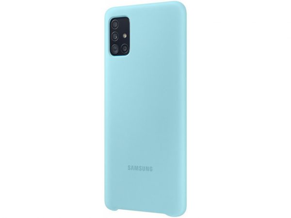 EF-PA715TLEGEU Samsung Silicone Cover Galaxy A71 Blue