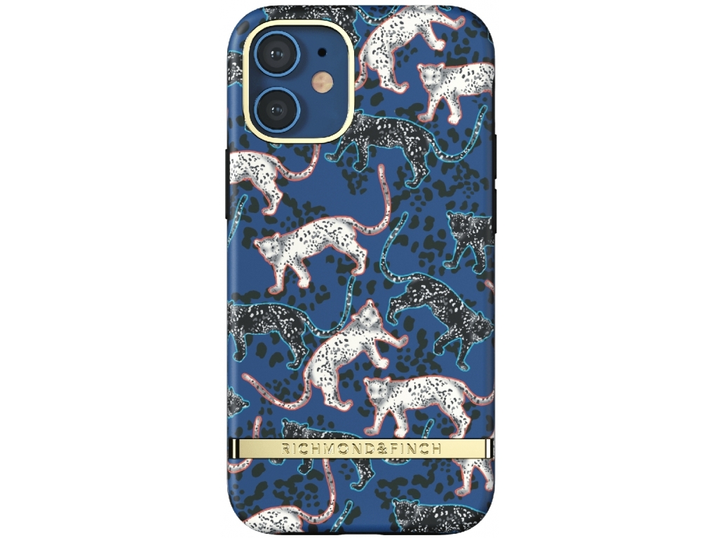 Richmond & Finch Freedom Series One-Piece Apple iPhone 12 Mini Blue Leopard