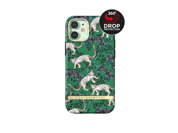 Richmond & Finch Freedom Series One-Piece Apple iPhone 12 Mini Green Leopard