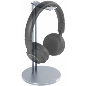 HLS-101 DELTACO Universal Aluminium Headphone Stand Silver