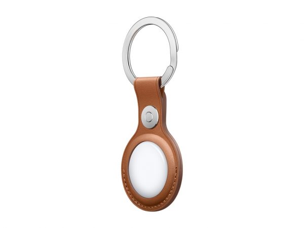 MX4M2ZM/A Apple Airtag Leather Keychain Saddle Brown
