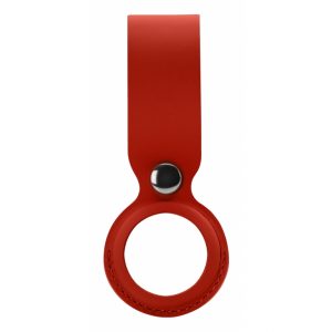 Xccess PU Leather Airtag Loop Red