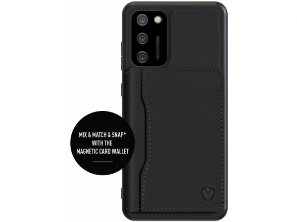 Valenta Leather Back Cover Snap Samsung Galaxy A02s Black