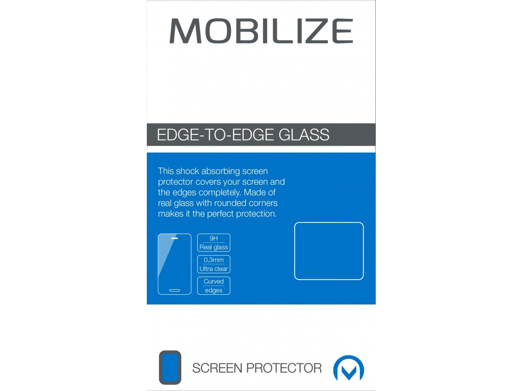 Mobilize Edge-To-Edge Glass Screen Protector Honor 50 Black Edge Glue