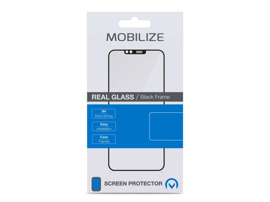 Mobilize Glass Screen Protector - Black Frame - Samsung Galaxy A03s