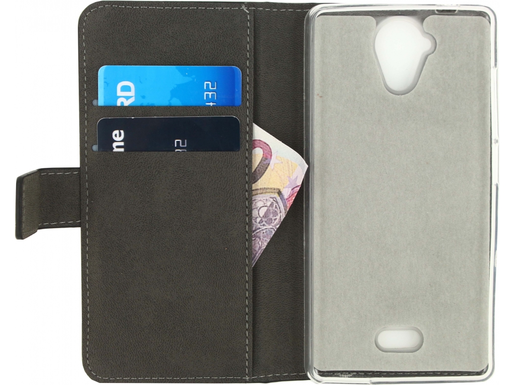 Mobilize Classic Gelly Wallet Book Case Wiko U Feel Lite Black