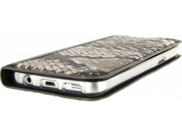 Mobilize Special Premium Gelly Book Case Samsung Galaxy S7 Snake Brown