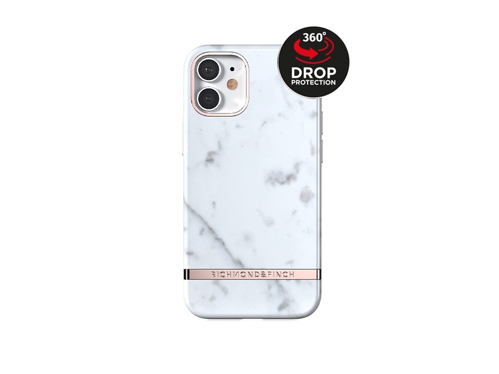 Richmond & Finch Freedom Series One-Piece Apple iPhone 12 Mini White Marble