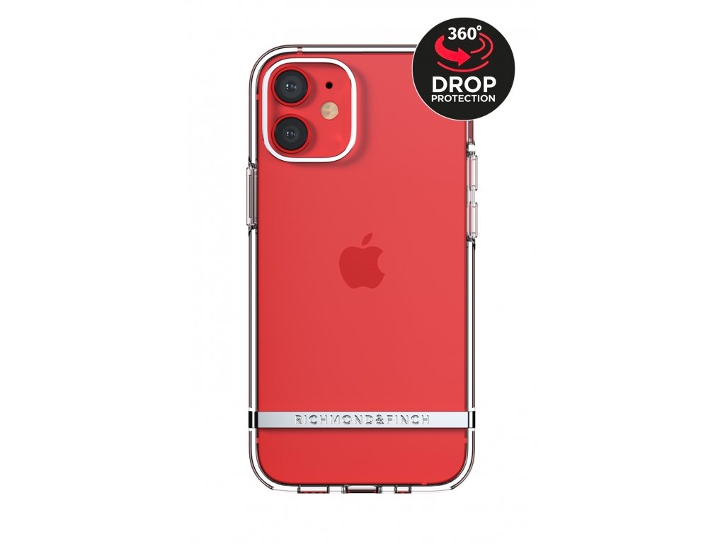 Richmond & Finch Clear Case Collection Apple iPhone 12 Mini Transparent/Silver