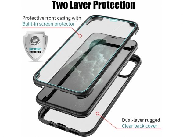 Valenta Tempered Glass Full Cover Bumper Case Apple iPhone 11 Black