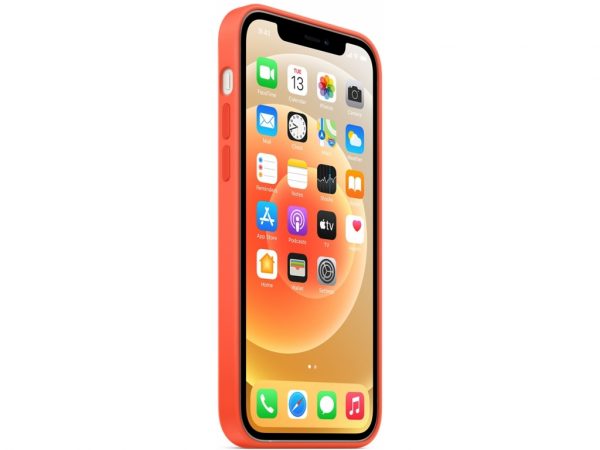 MKTR3ZM/A Apple Silicone Case with MagSafe iPhone 12/12 Pro Electric Orange