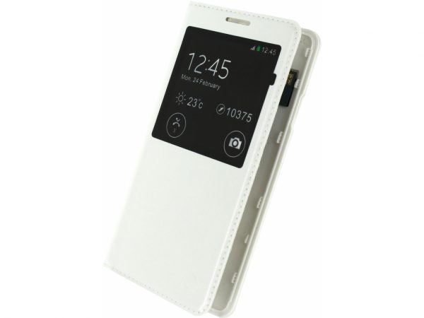 Mobilize S-View Leather Cover Samsung Galaxy Alpha White