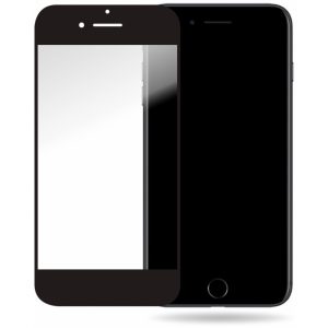 Mobilize Glass Screen Protector - Black Frame - Apple iPhone 6/6S