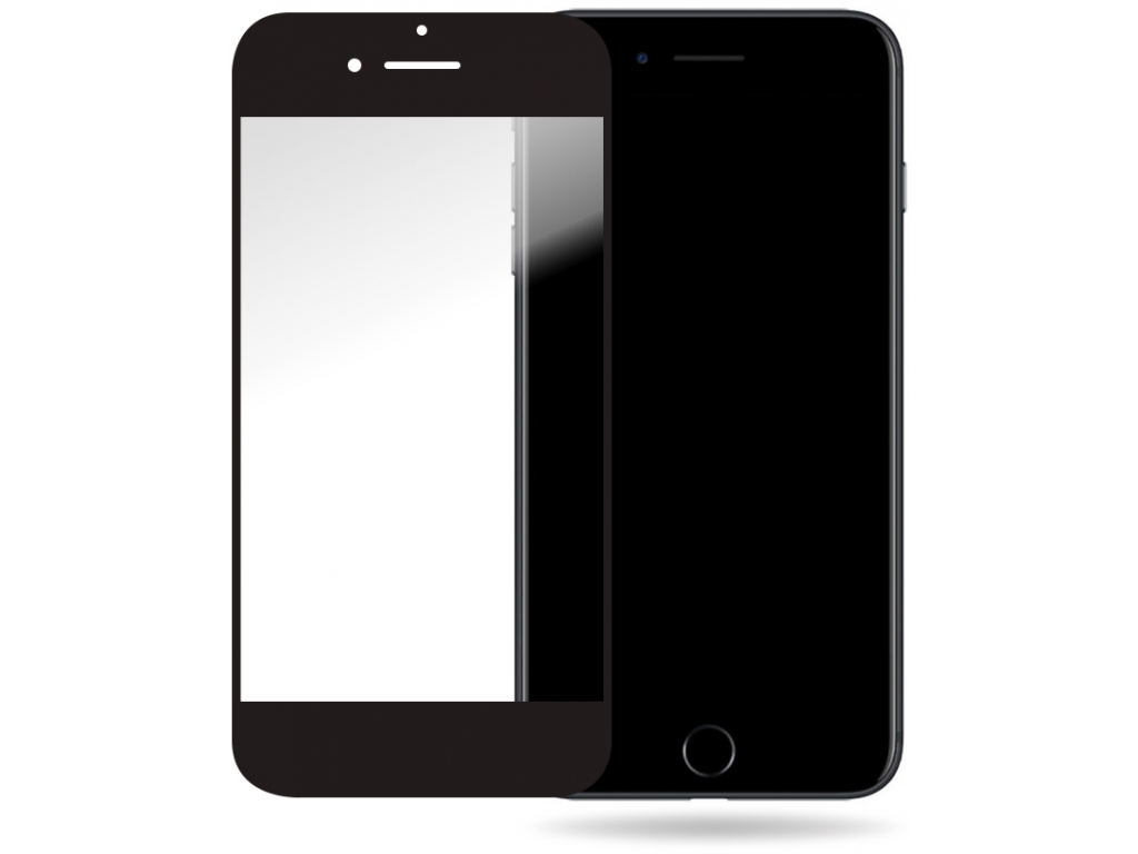 Mobilize Glass Screen Protector - Black Frame - Apple iPhone 6/6S