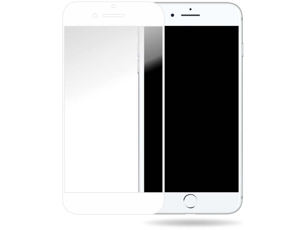 Mobilize Glass Screen Protector - White Frame - Apple iPhone 6 Plus/6S Plus