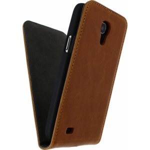 Mobilize Premium Magnet Flip Case Samsung Galaxy S4 Mini I9195 Brown