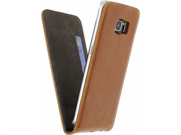Mobilize Premium Magnet Flip Case Samsung Galaxy S6 Edge Brown