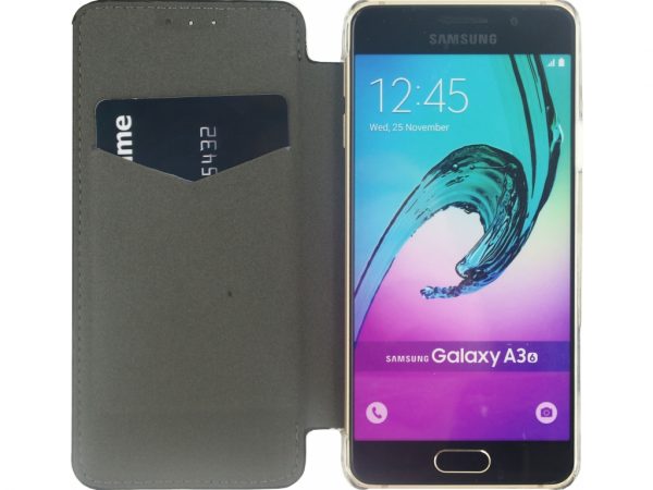 Mobilize Slim Booklet Samsung Galaxy A3 2016 Solid Black