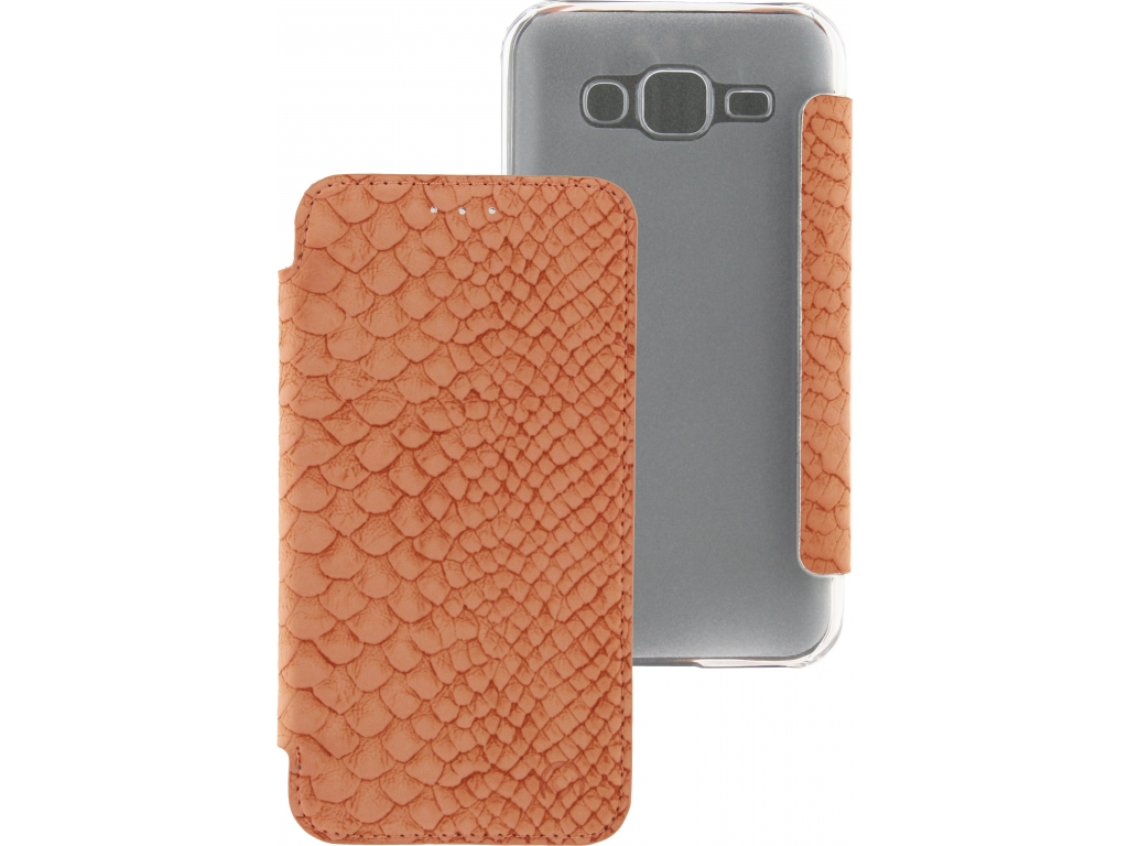 Mobilize Slim Booklet Samsung Galaxy J5 Soft Snake Apricot