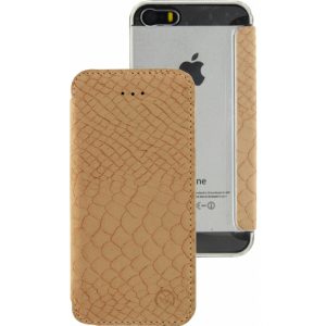 Mobilize Slim Gelly Booklet Apple iPhone 5/5S/SE Soft Snake Creamy Rose