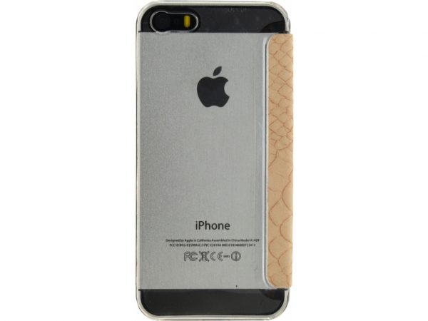 Mobilize Slim Gelly Booklet Apple iPhone 5/5S/SE Soft Snake Creamy Rose