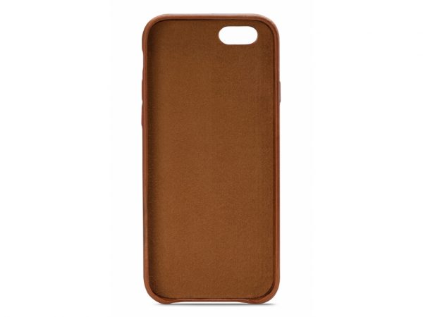 Senza Desire Leather Cover with Card Slot Apple iPhone 6/6S Burned Cognac