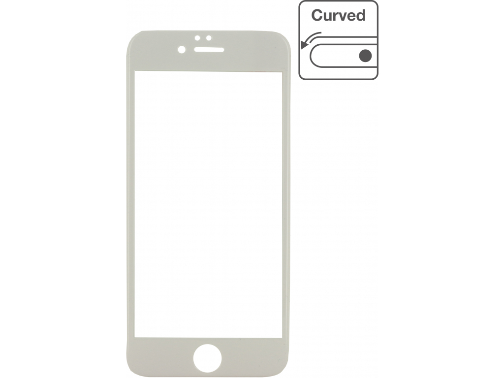 Mobilize Edge-To-Edge Glass Screen Protector Apple iPhone 7 Plus/8 Plus White Full Glue