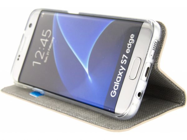 Mobilize Premium Gelly Book Case Samsung Galaxy S7 Edge Alligator Peanut Brown