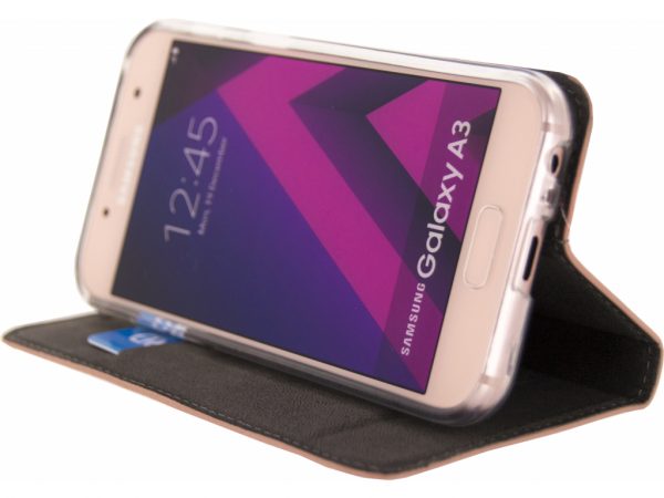Mobilize Premium Gelly Book Case Samsung Galaxy A3 2017 Soft Pink