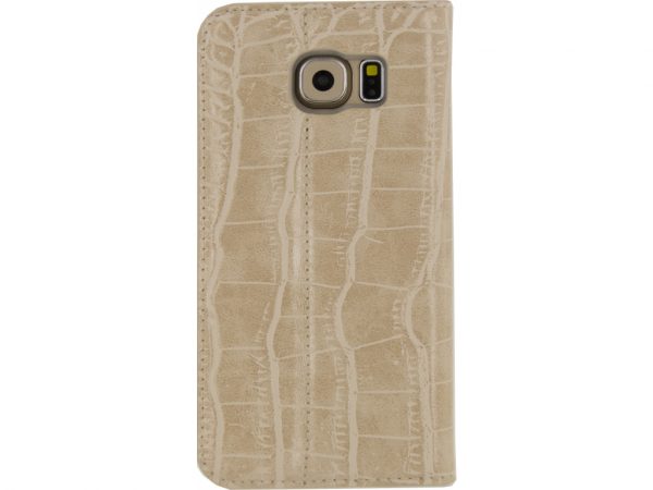 Mobilize Premium Gelly Book Case Samsung Galaxy S6 Alligator Peanut Brown