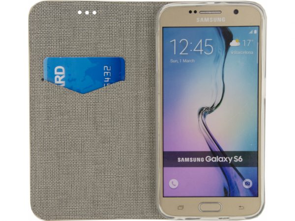Mobilize Premium Gelly Book Case Samsung Galaxy S6 Alligator Peanut Brown