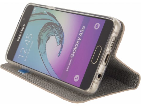 Mobilize Premium Gelly Book Case Samsung Galaxy A3 2016 Alligator Coral Pink