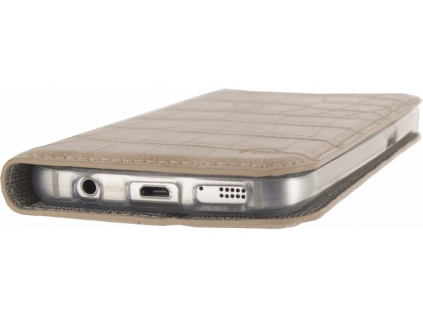 Mobilize Premium Gelly Book Case Samsung Galaxy S7 Alligator Peanut Brown