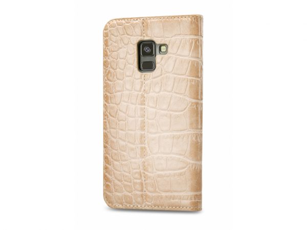 Mobilize Premium Gelly Book Case Samsung Galaxy A8 2018 Alligator Peanut Brown