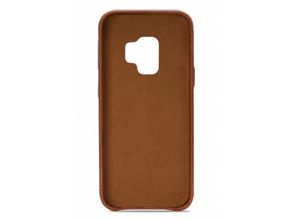 Senza Desire Leather Cover with Card Slot Samsung Galaxy S9 Burned Cognac