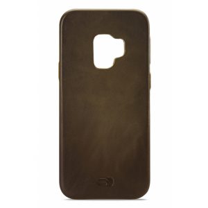 Senza Desire Leather Cover Samsung Galaxy S9 Burned Olive