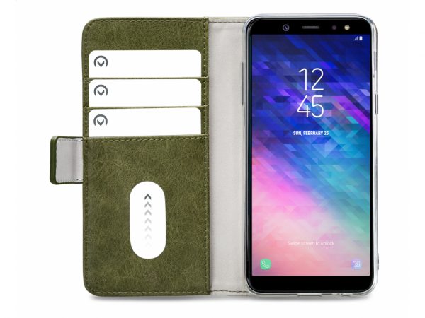 Mobilize Elite Gelly Wallet Book Case Samsung Galaxy A6 2018 Green