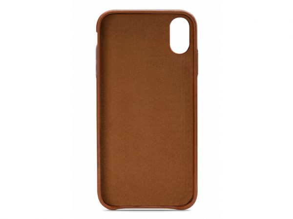 Senza Desire Leather Cover with Card Slot Apple iPhone XR Burned Cognac