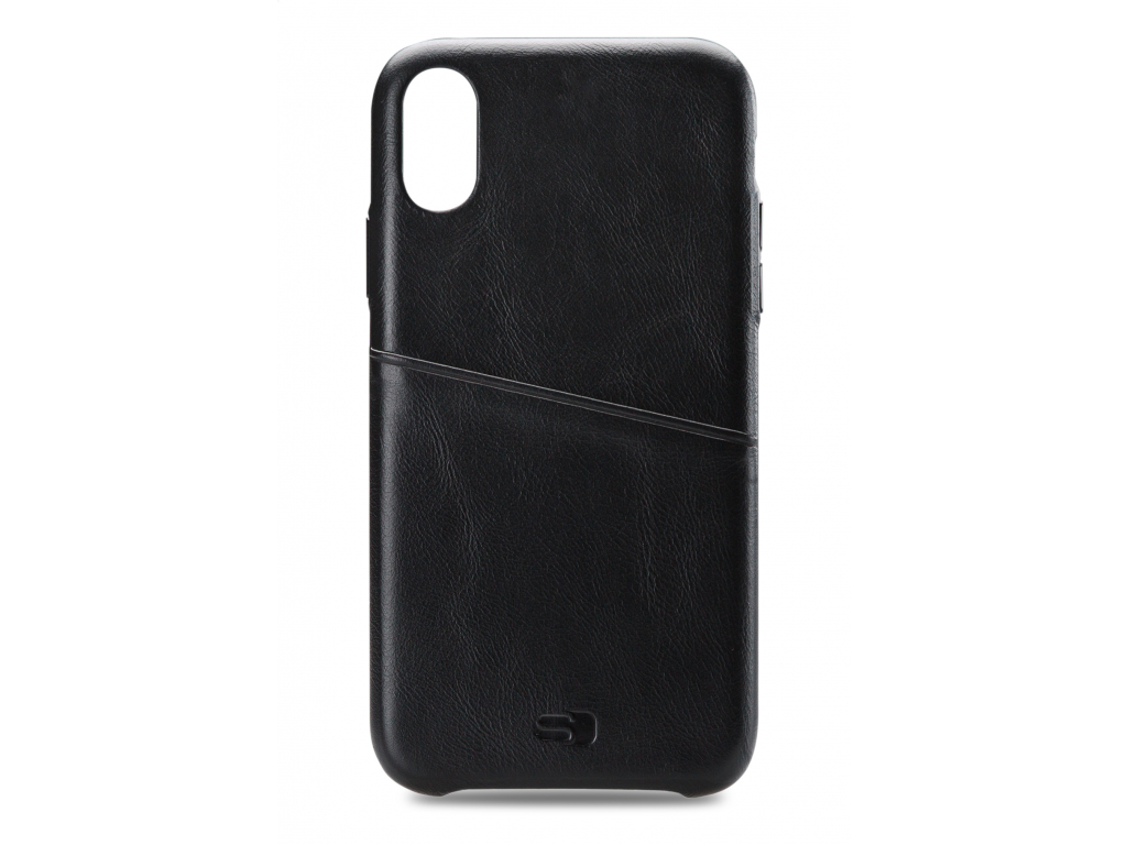 Senza Pure Leather Cover with Card Slot Apple iPhone XR Deep Black