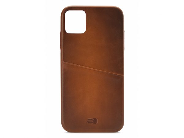 Senza Desire Leather Cover with Card Slot Apple iPhone 11 Pro Burned Cognac