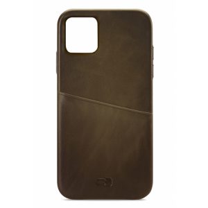 Senza Desire Leather Cover with Card Slot Apple iPhone 11 Pro Burned Olive