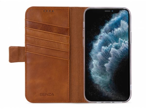 Senza Desire Leather Wallet Apple iPhone 11 Pro Burned Cognac
